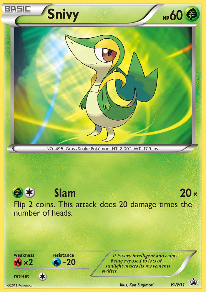 Black & White Promo Snivy #1